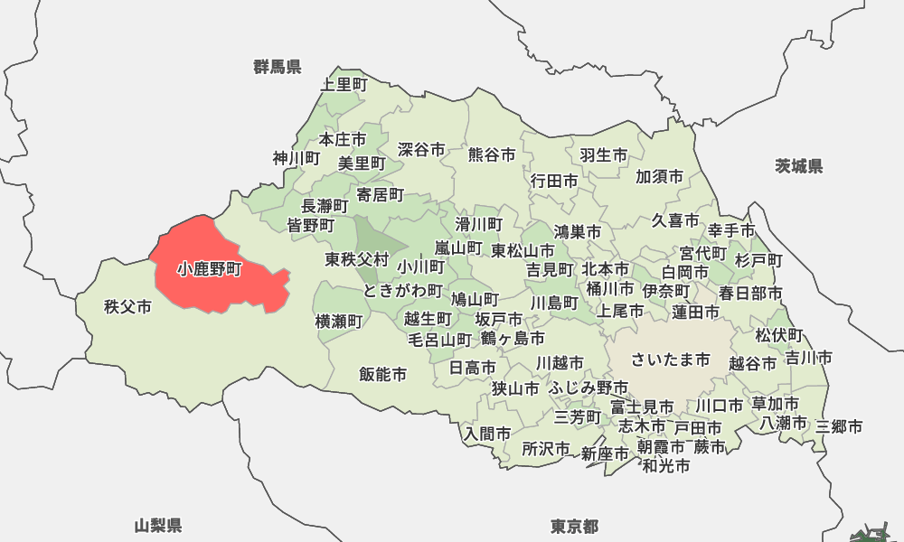 小鹿野町全域の遺品整理・特殊清掃に対応します