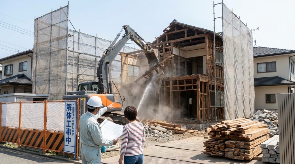 3. 実家じまいにおける建物の解体工事の手順と注意すべきポイント