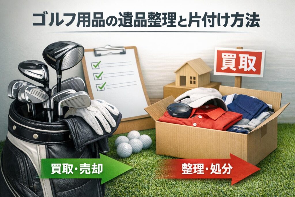 ゴルフ用品の遺品整理と片付け方法