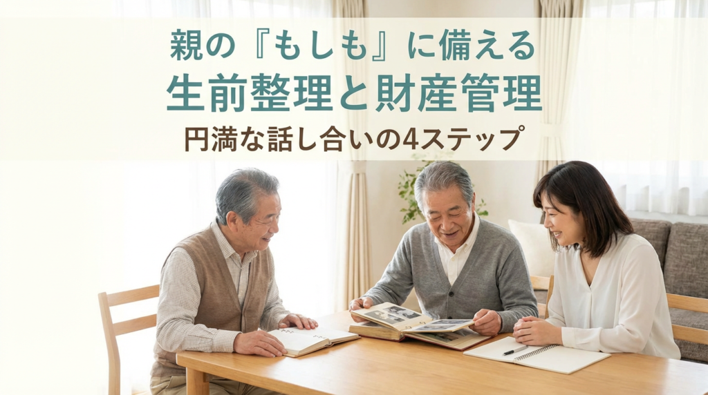 親が「認知症」になる前の生前整理。判断能力があるうちに話し合うべきこと