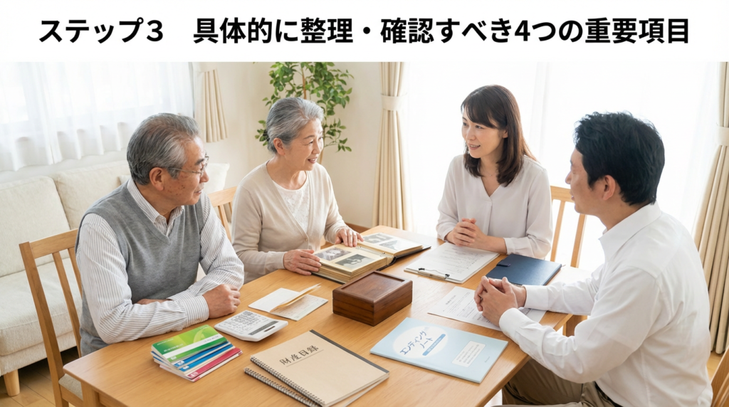 3. ステップ3 具体的に整理・確認すべき4つの重要項目