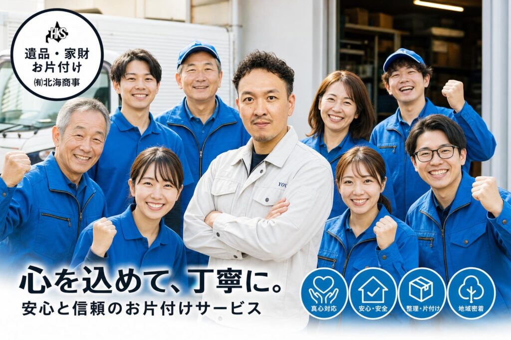 心を込めて丁寧に。安心と信頼の片付けサービス